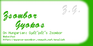 zsombor gyopos business card